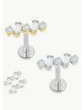 Alba Titanium Baguette Labret