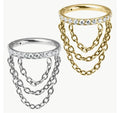 Orbital Galaxy chain Clicker Ring