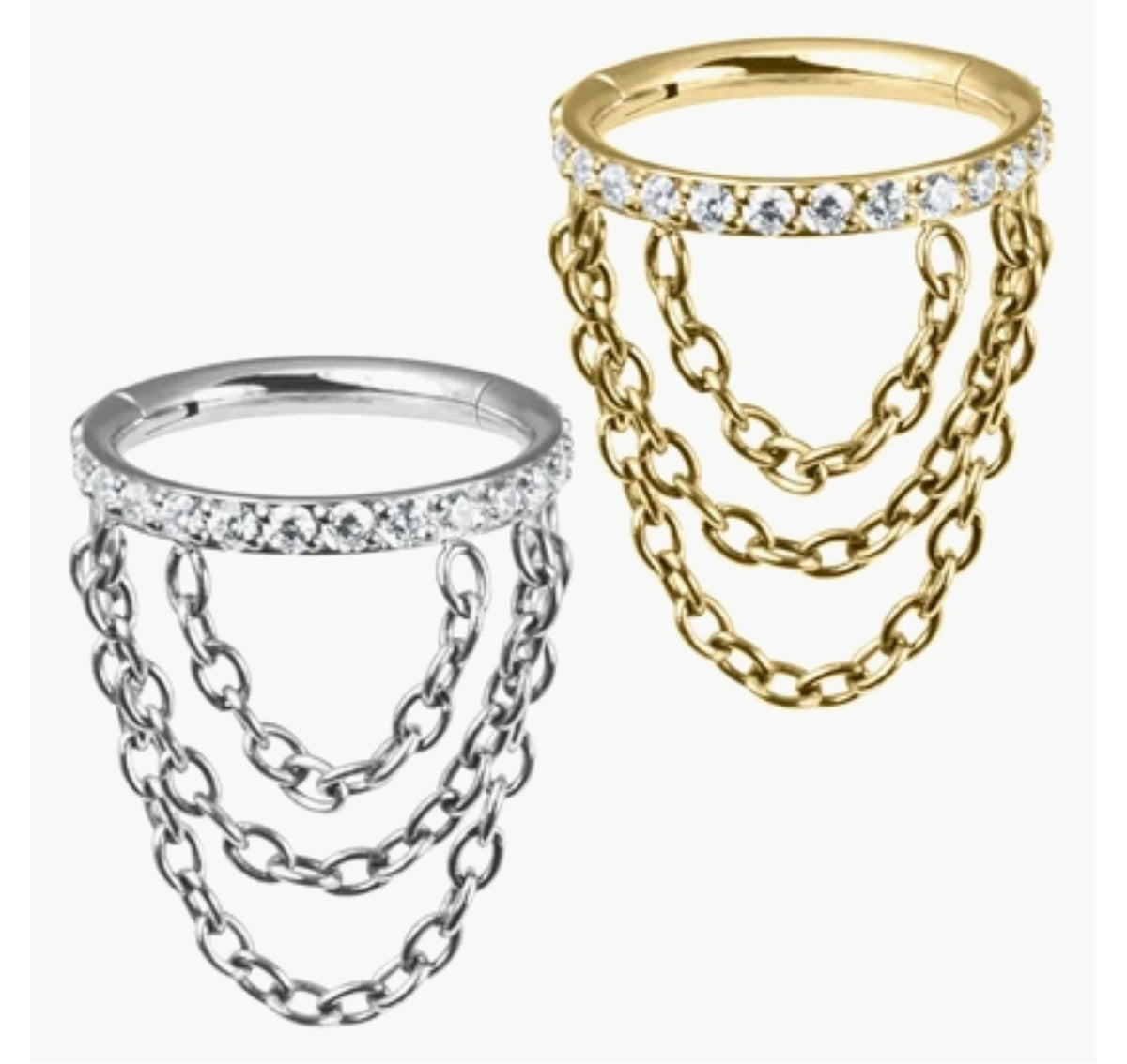 Orbital Galaxy chain Clicker Ring