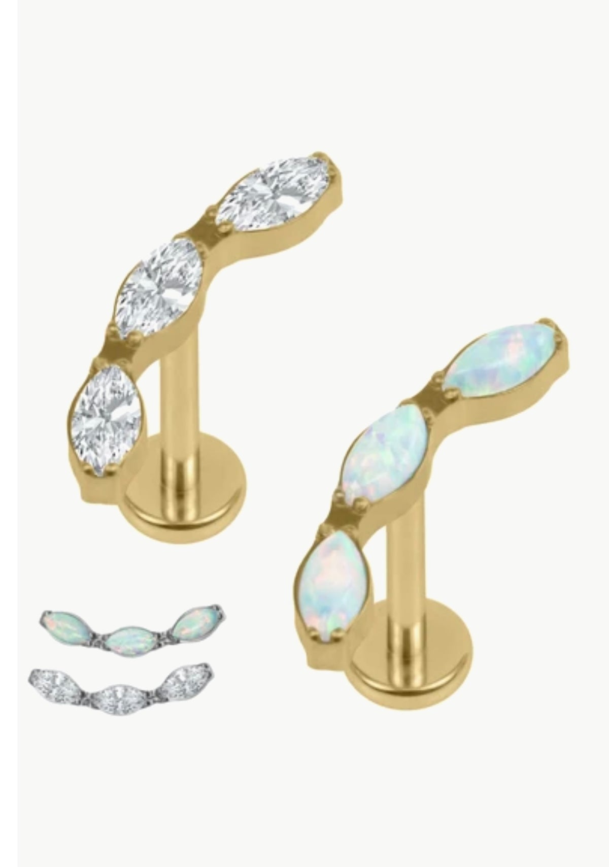 Nala Trio Int Threaded Labret