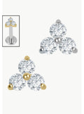 Lab grown diamonds 3 stone jewelled
