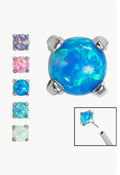 Milie Titanium Threadless  Synth Opal