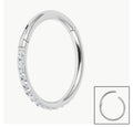 Pave Ethernty clicker ring 1.2mm