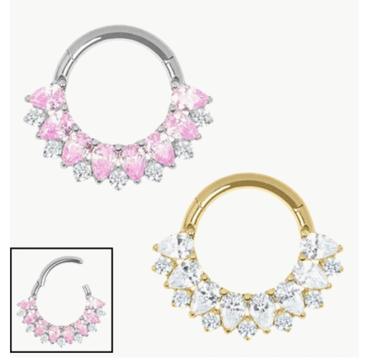 Lucia Titanium clicker Ring
