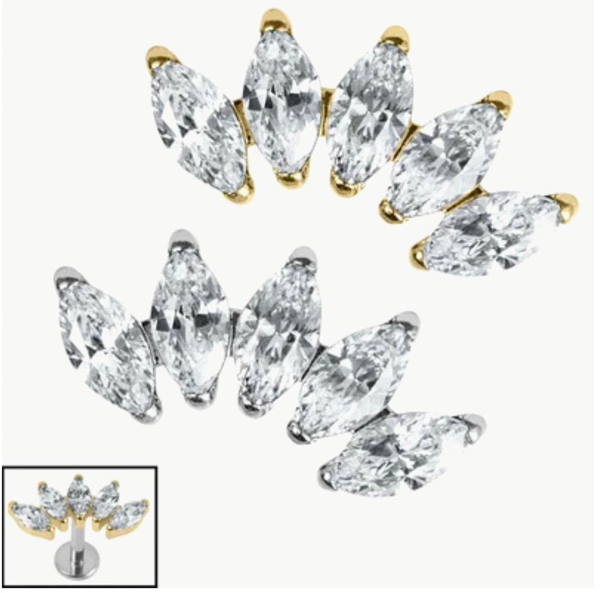Sophia 5 Jewelled marquise